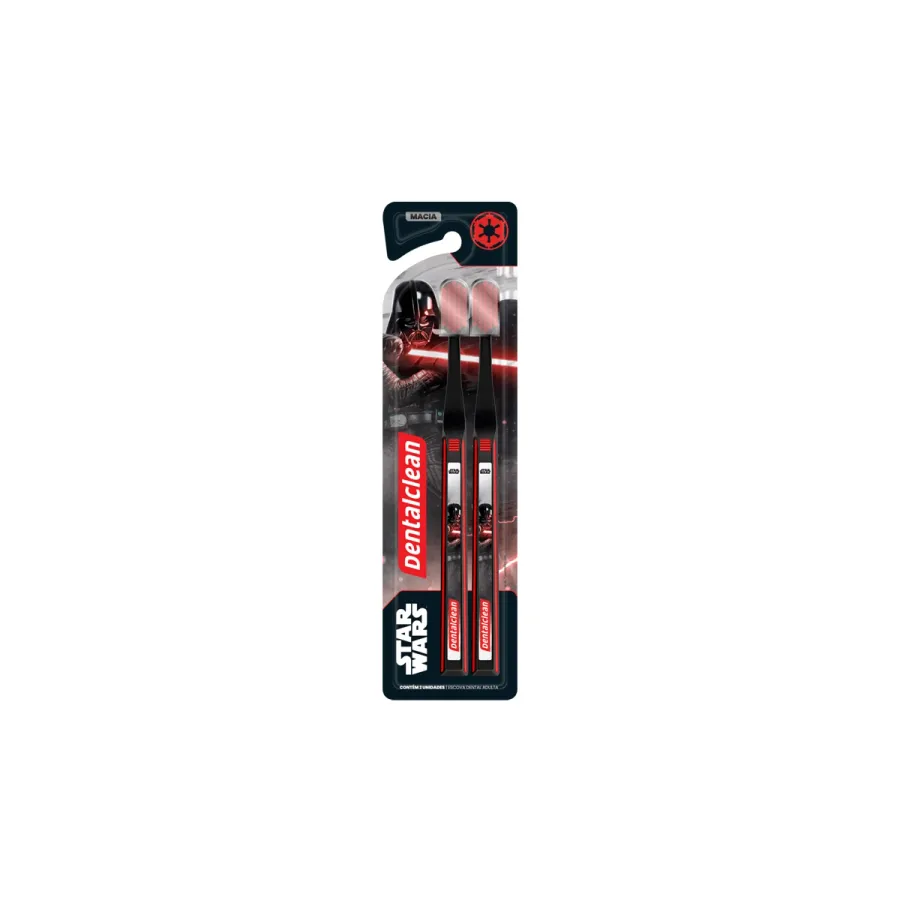 Escova de Dente Dentalclean Star Wars Macia 2 Unidades