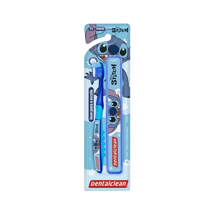 Escova de Dente Infantil Macia Dentalclean Stitch 1 Unidade Cor Sortida