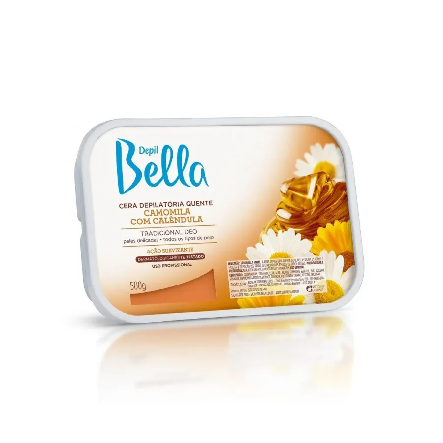 Cera Depilatória Depil Bella Camomila com Calêndula 500g