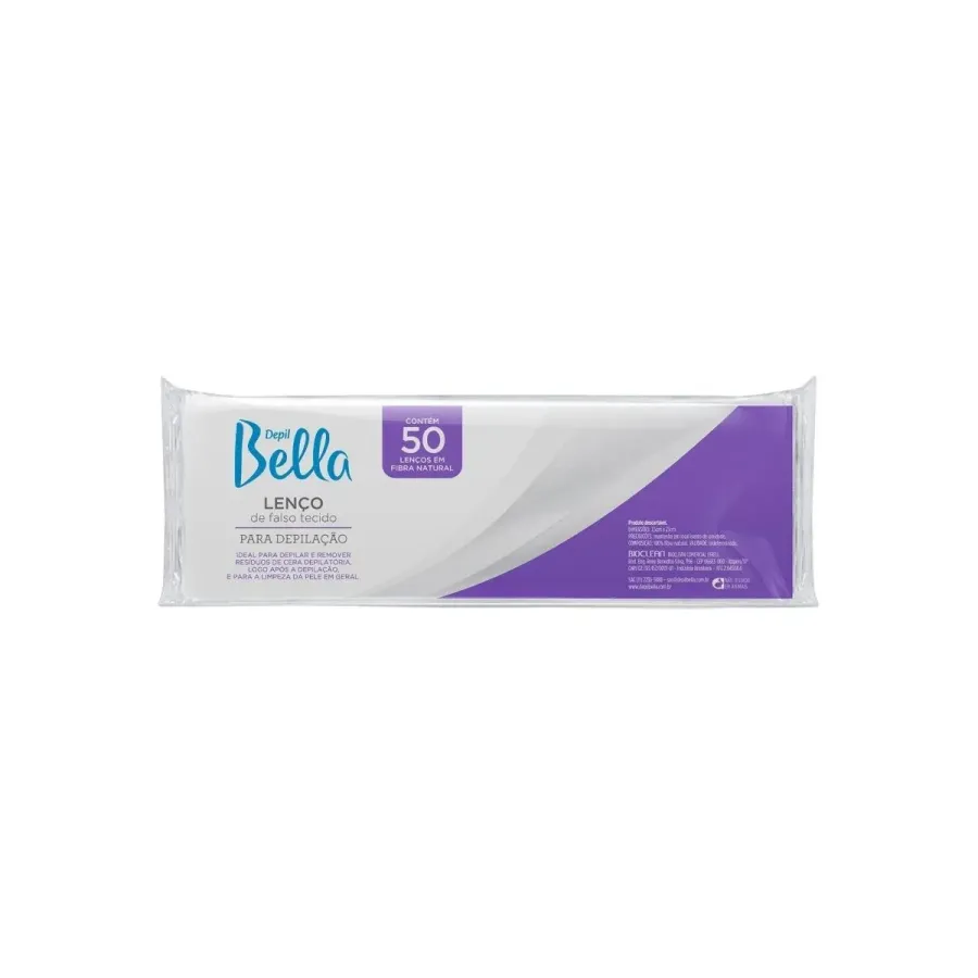 Depil Bella Lenços para Depilação 50 Unidades