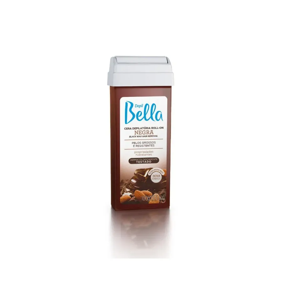 Cera Depilatória Depil Bella Roll-On Negra 100g