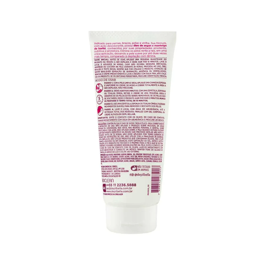 Creme Depilatório Corporal Depil Bella Pétalas de Rosas 100g