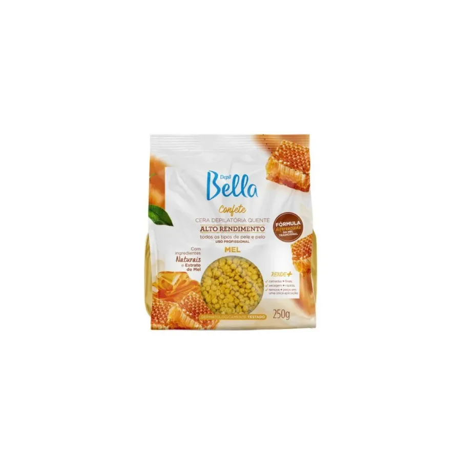 Cera Depilatória Depil Bella Quente Confete Mel 250g