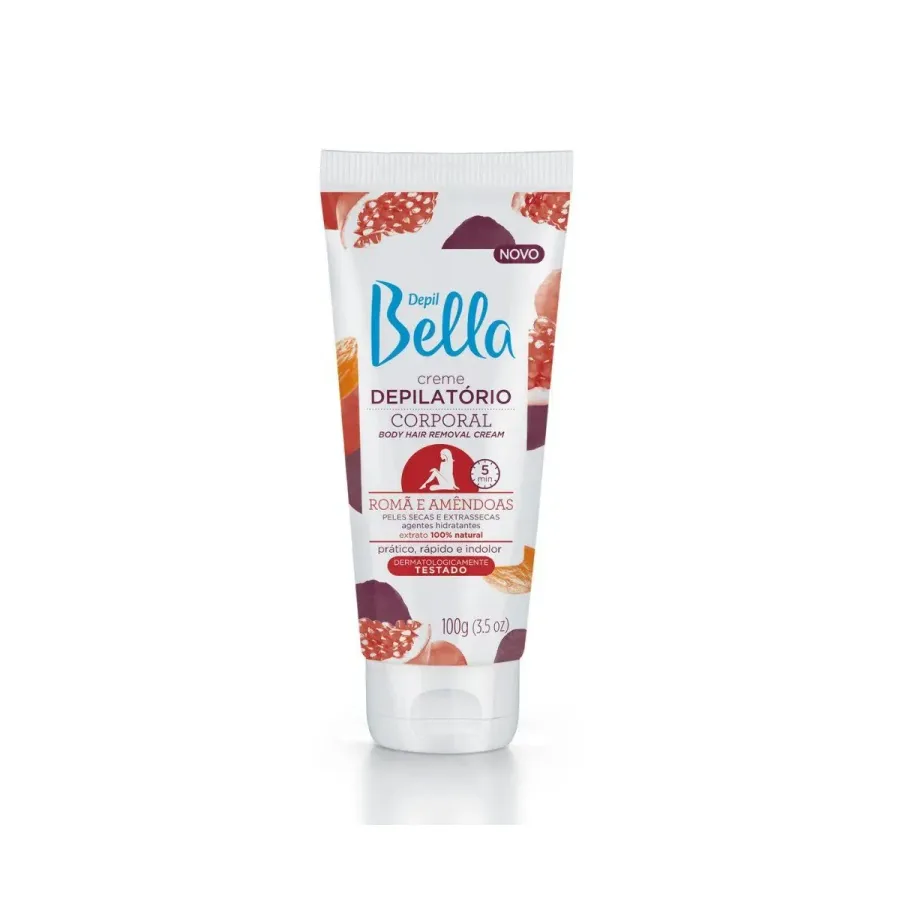 Depil Bella Creme Depilatório Corporal Romã e Amêndoas 100g