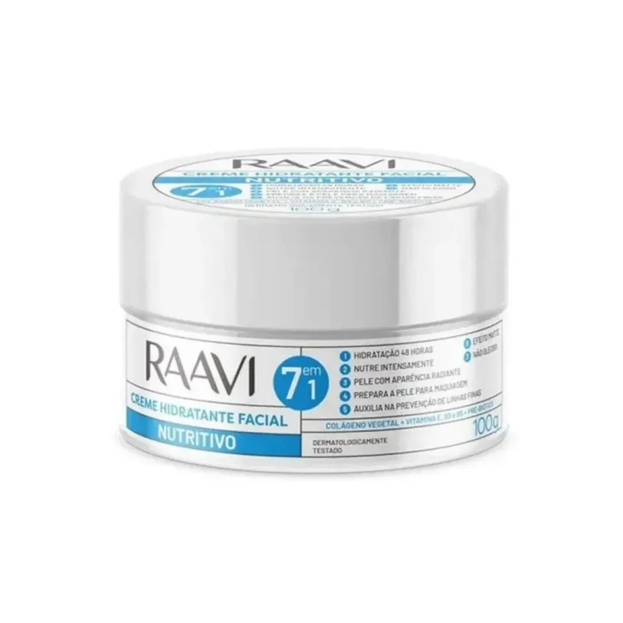 Creme Raavi Facial Hidratante Nutri 100g