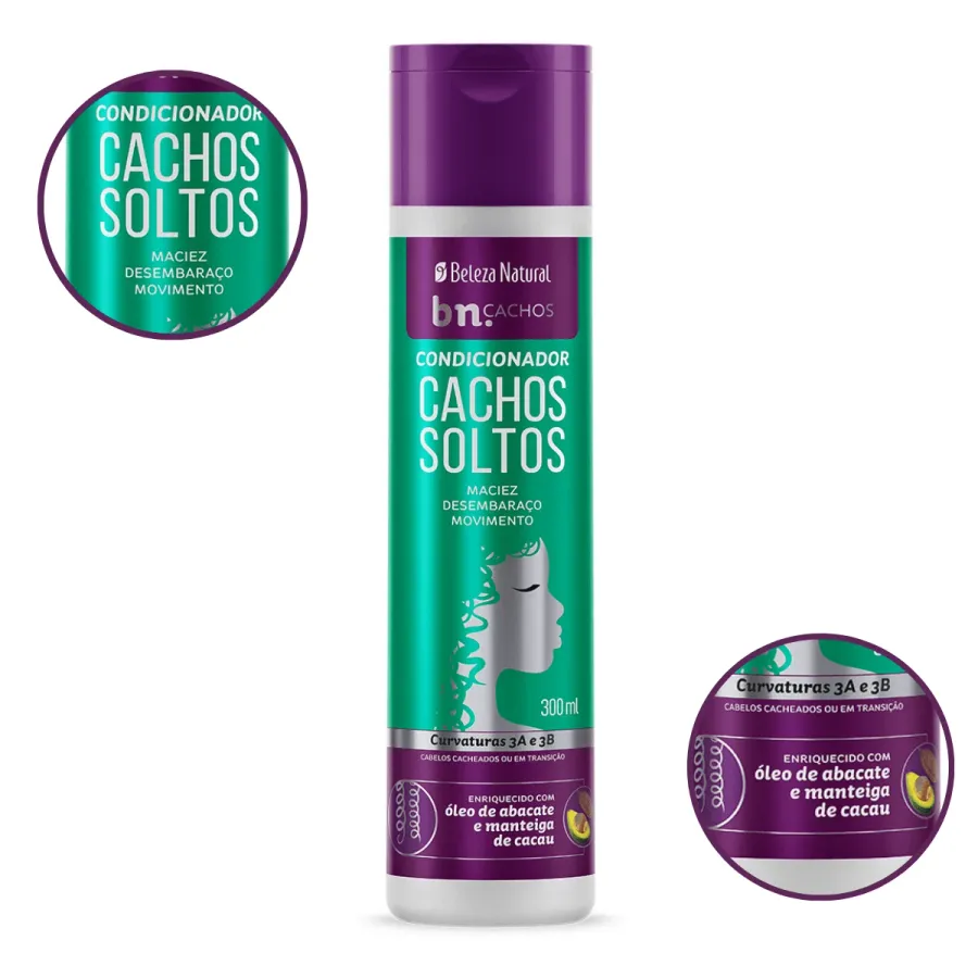 COND BELEZA NATURAL 300ML CACHOS SOLTOS