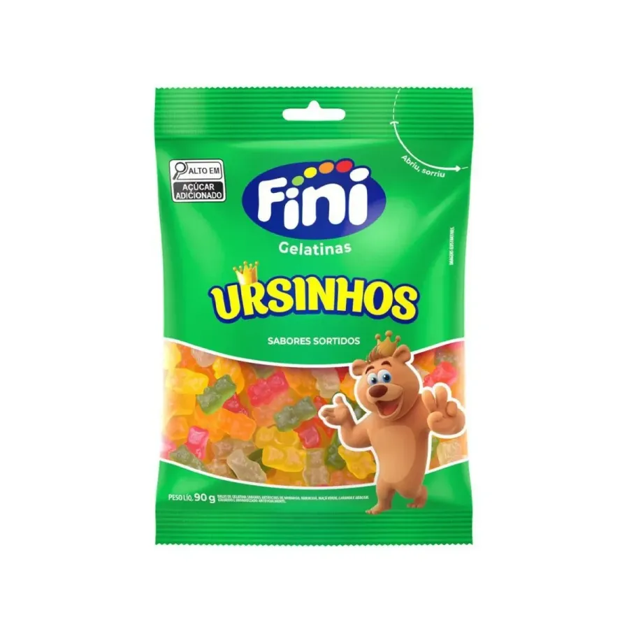 Bala de Gelatina Fini Ursinhos 90g