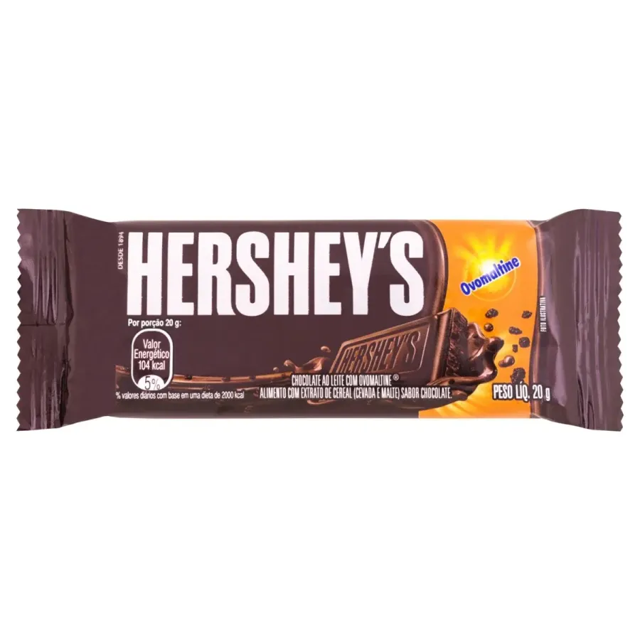 Chocolate Hershey's ao Leite com Ovomaltine 20 g
