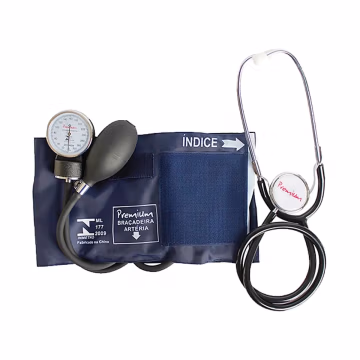 Kit Esfigmomanômetro com Estetoscópio Premium Preto