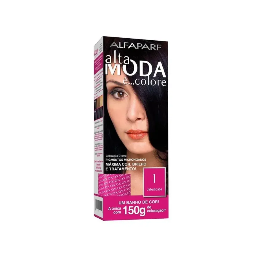 Tintura Alta Moda 1 Preto Jabuticaba 150g