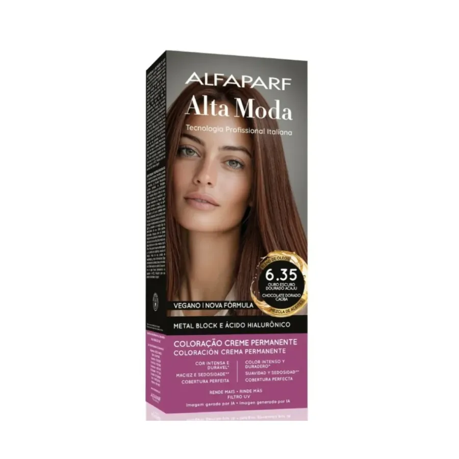 Tintura Altamoda 6.35 - Louro Escuro Dourado Acaju 150g