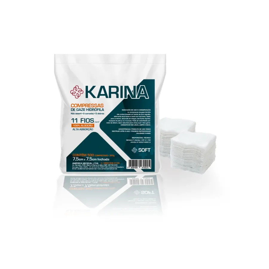 COMPRESSA DE GAZE 500UN KARINA