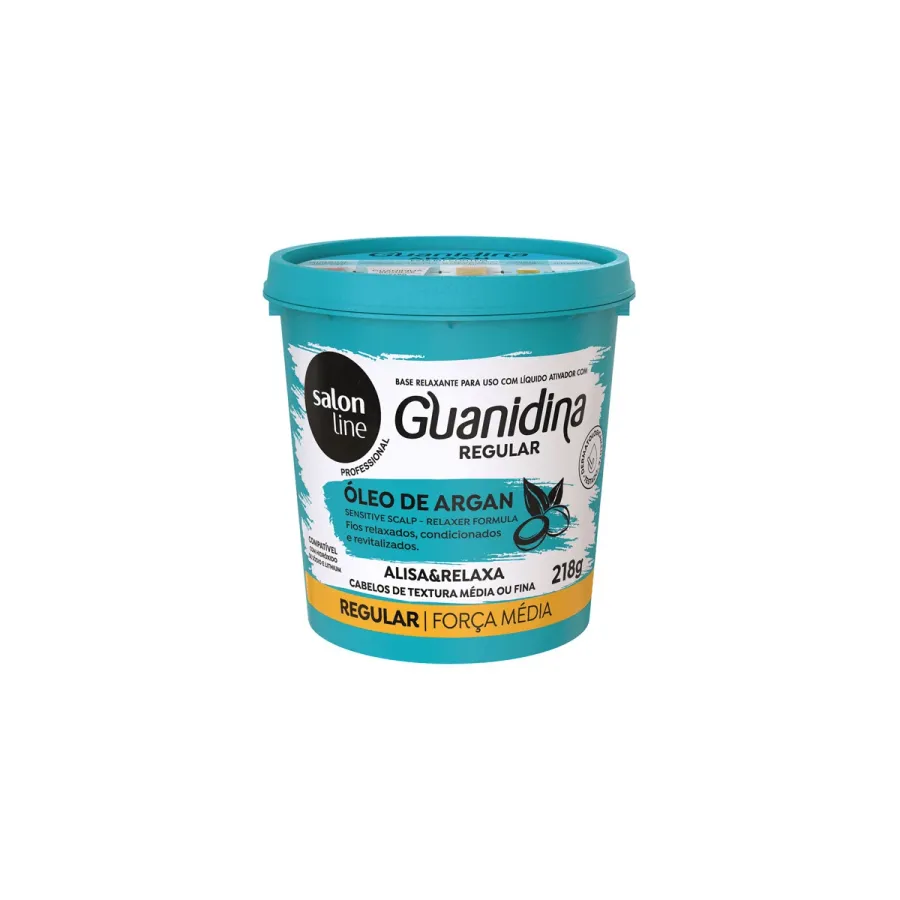 GUANIDINA SALON LINE 118G OLEO DE ARGAN ALISA E RELAXA