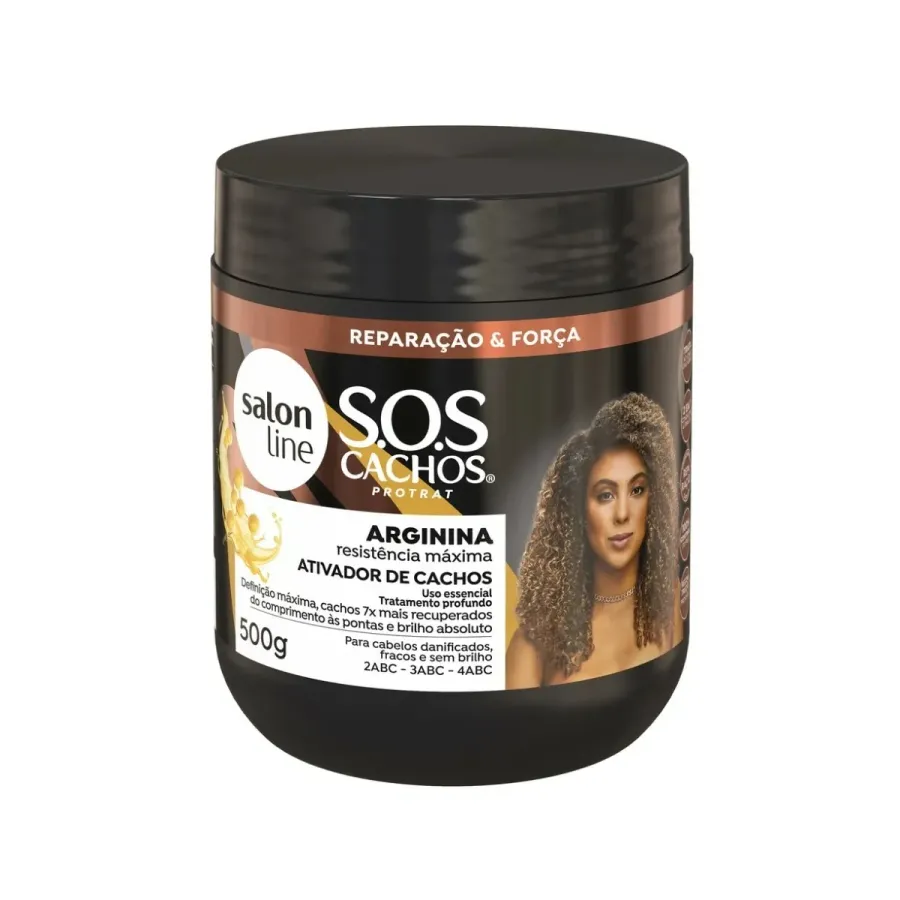 Ativador de Cachos Salon Line Sos Cachos Arginina Resistência Máxima 500g