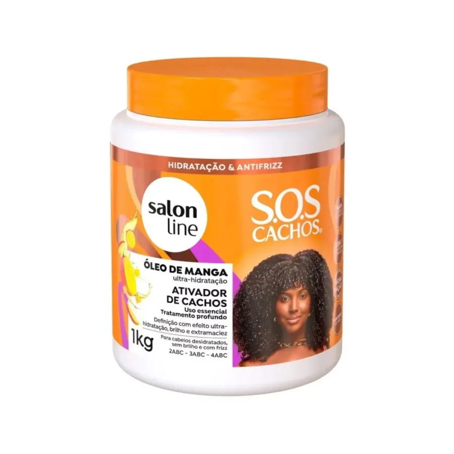 ATIVADOR DE CACHOS SALON LINE 1KG S.O.S OLEO DE MANGA