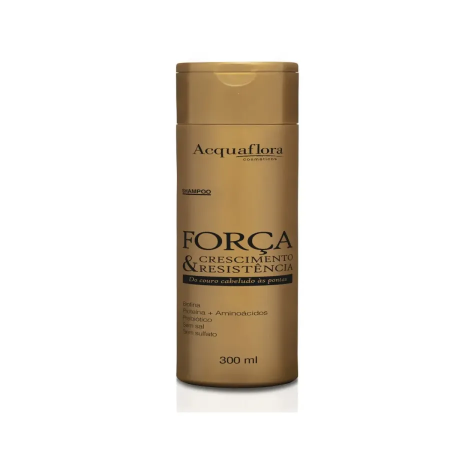 Shampoo Acquaflora Força Crescimento e Resistência do Couro Cabeludo Às Pontas 300ml