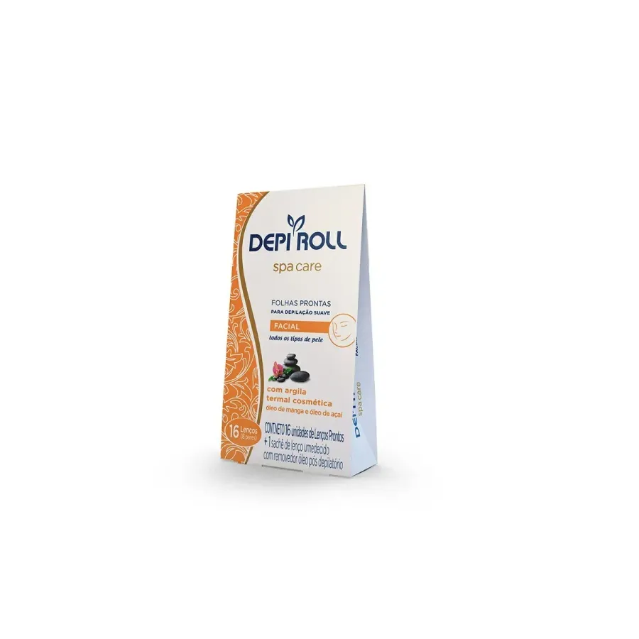Depilador Depi Roll Spa Care Folhas Prontas - 8 Pares 16 Unidades