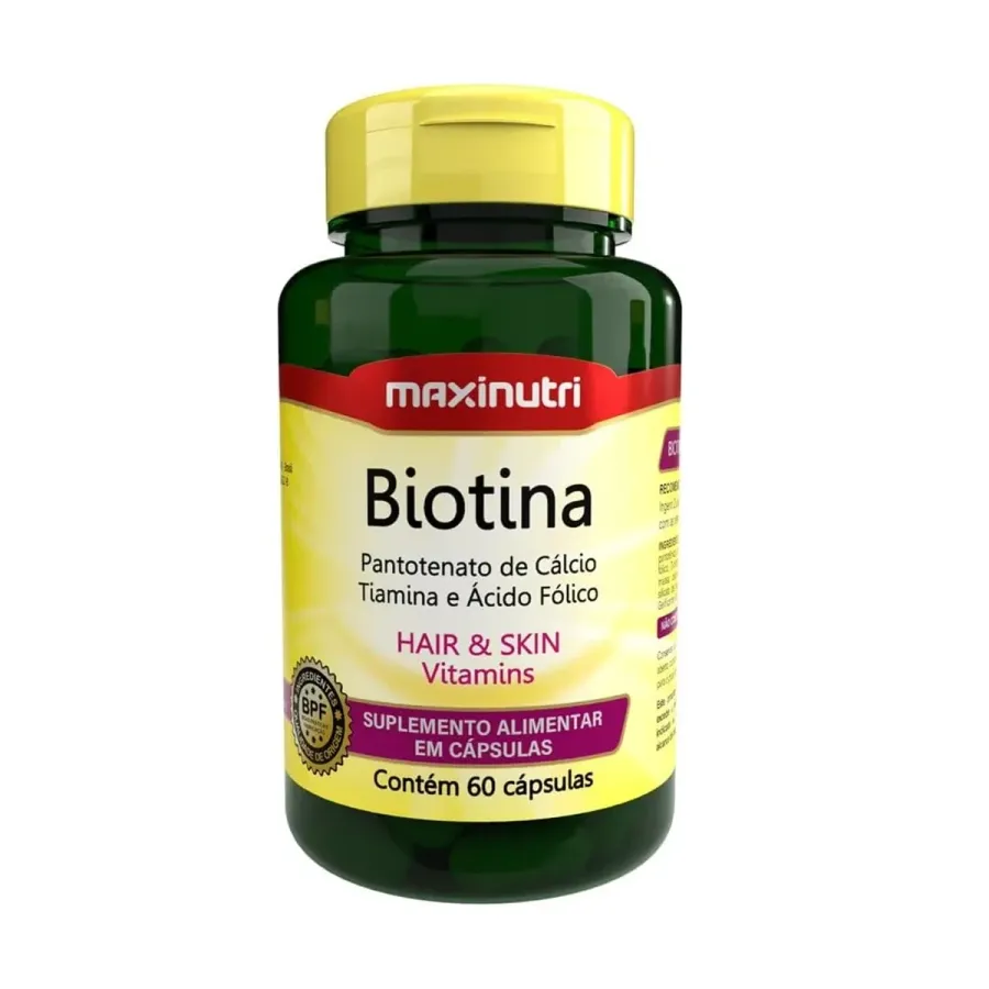 BIOTINA+B1+B5+ACIDO FOLICO C/60CAPSULAS