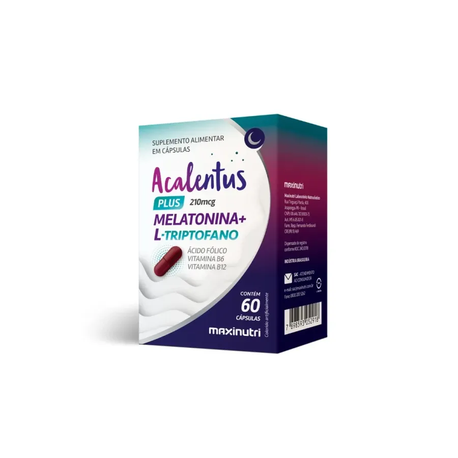ACALENTUS PLUS MELATONINA 60CPS MAXNUTRI