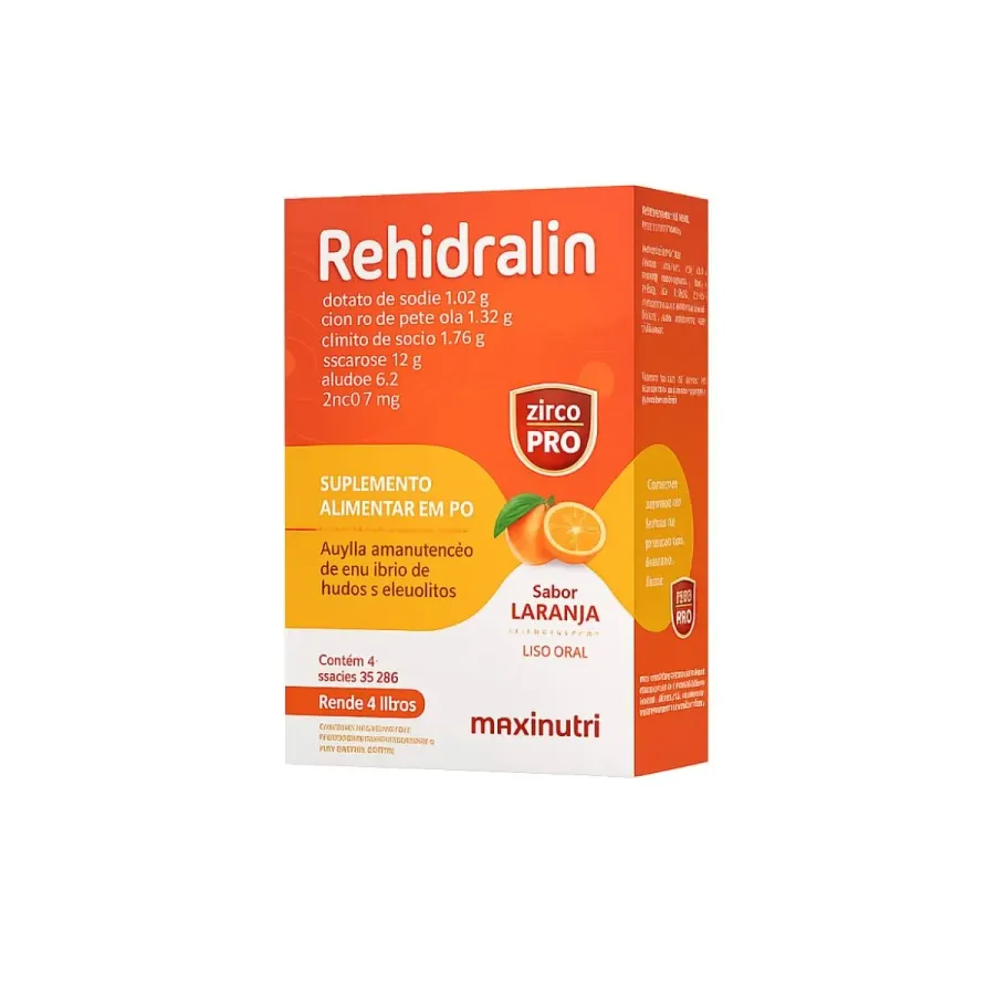 REHIDRALIN SABOR LARANJA C/4ENVELOPES