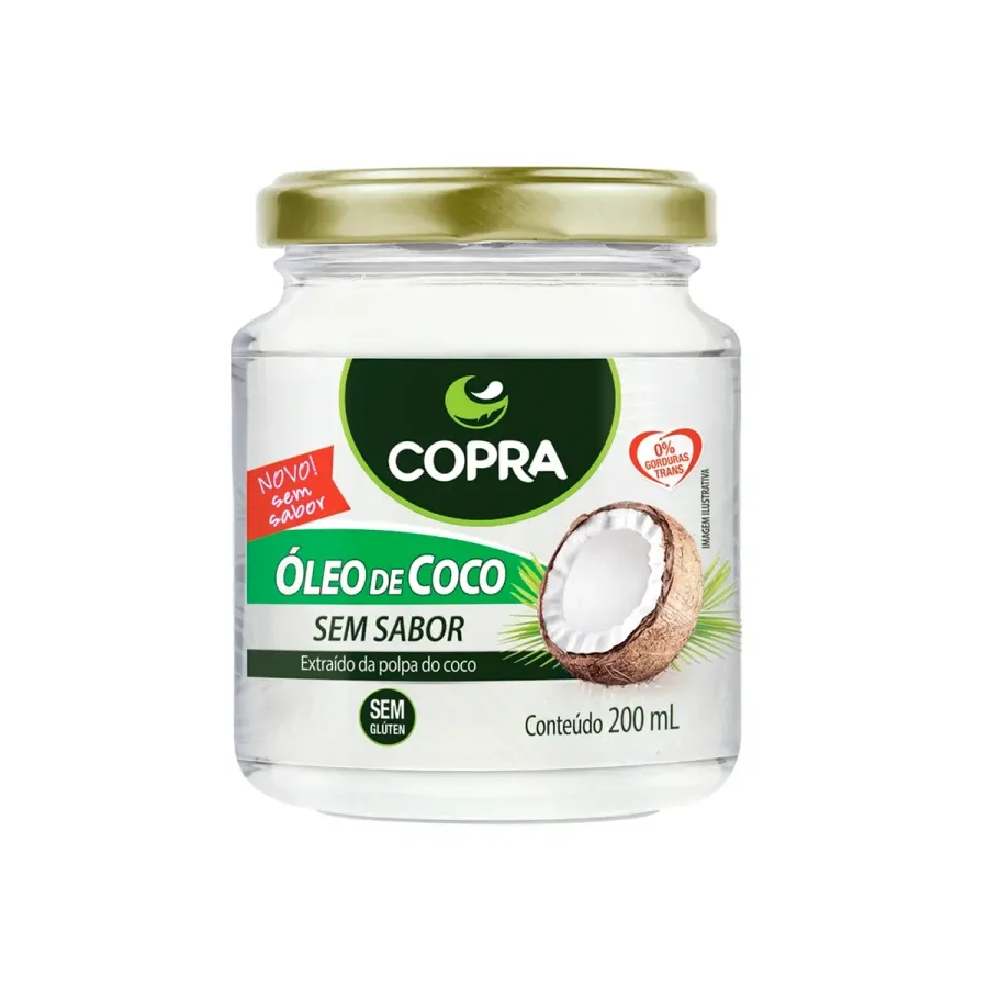 OLEO COCO COPRA 200ML SEM SABOR