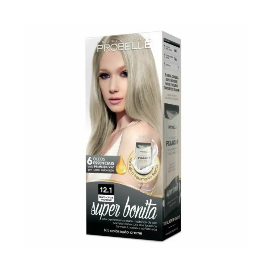 Coloração Probelle Super Bonita Louro Cinza Especial 12.1