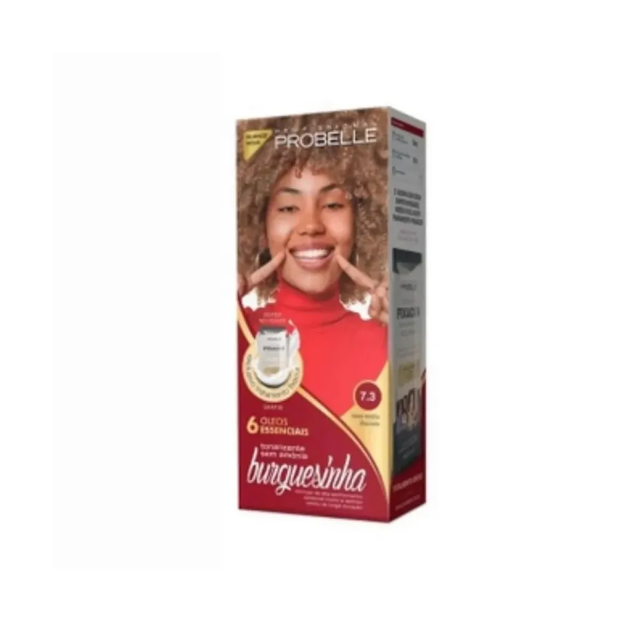 Tonalizante Probelle Burguesinha 7.3 Louro Médio Dourado 50 ml