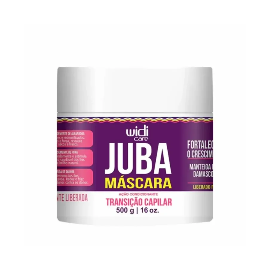 Mascara Widi Care Ação Condicionante Juba Transição Capilar 500g