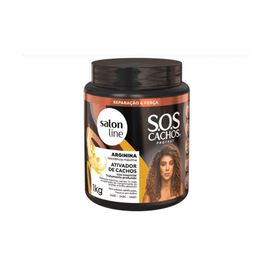 ATIVADOR DE CACHOS SALON LINE 1KG S.O.S ARGININA