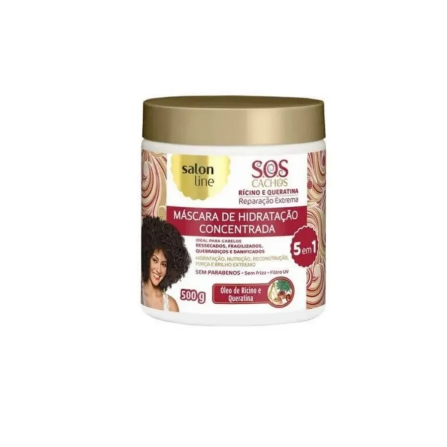 Creme para Tratamento Salon Line 500g Sos Ricino e Queratina
