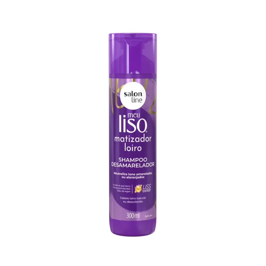 Shampoo Salon Line Meu Liso Matizador Loiro 300ml