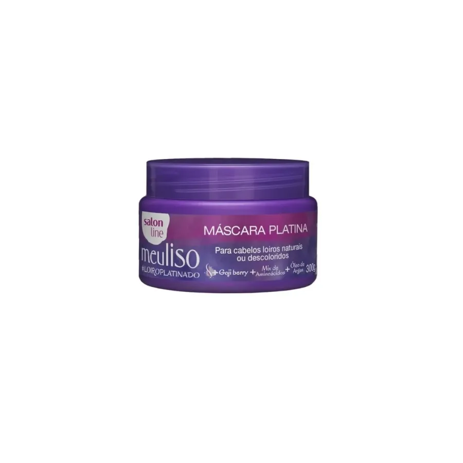 MASC SALON LINE 300G MEU LISO LOIRO PLATINA