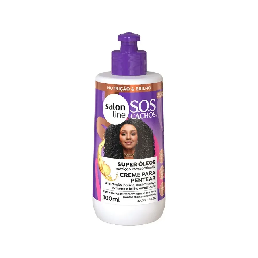 Creme para Pentear Salon Line Sos Cachos Super Óleos Nutritivo 300ml