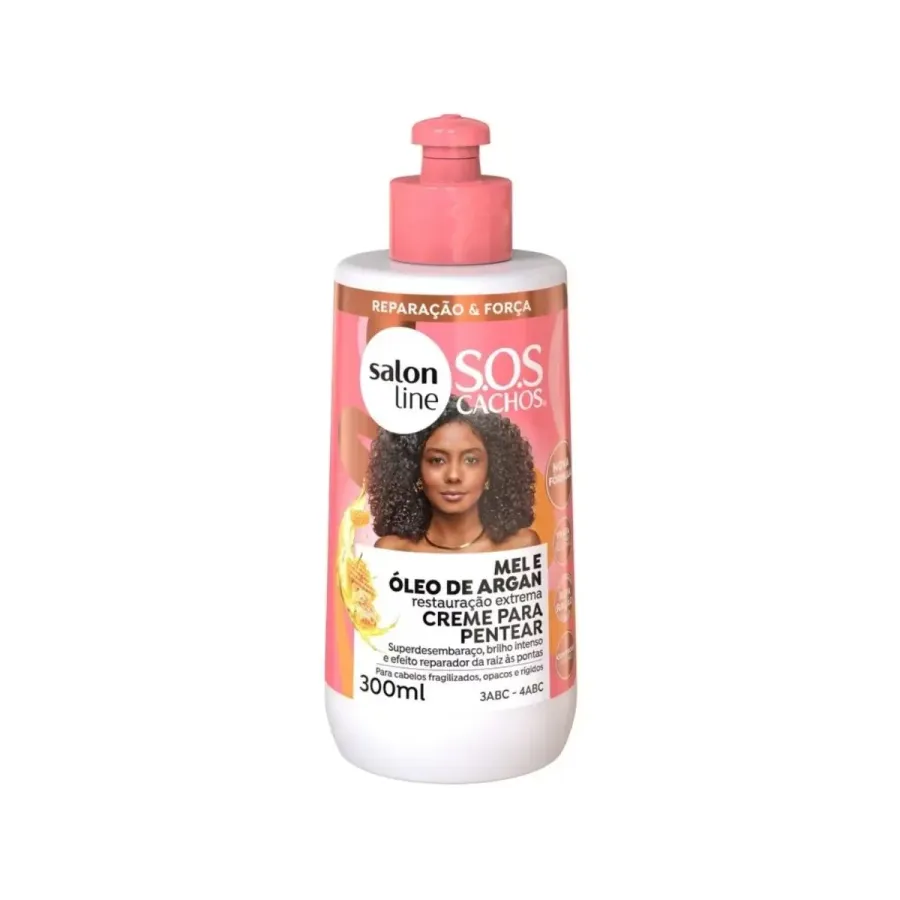 CR DE PENTEAR SALON LINE 300ML MEL CACHOS INTENSOS