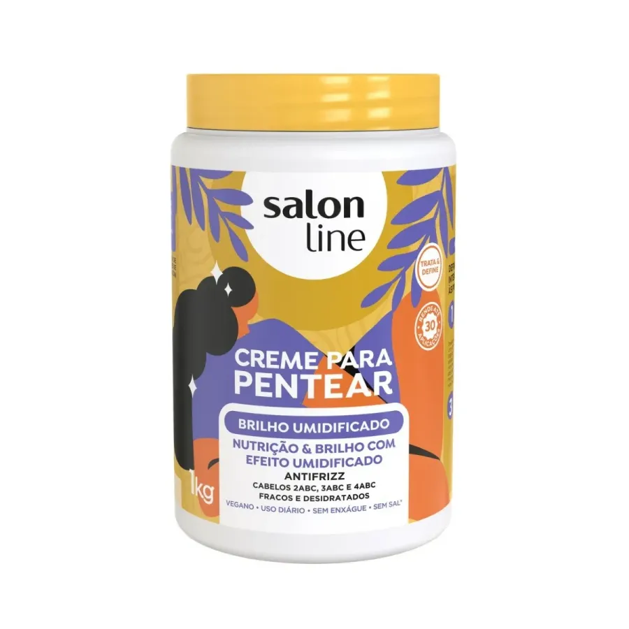 Creme de Pentear Salon Line Brilho Umidificado 1kg