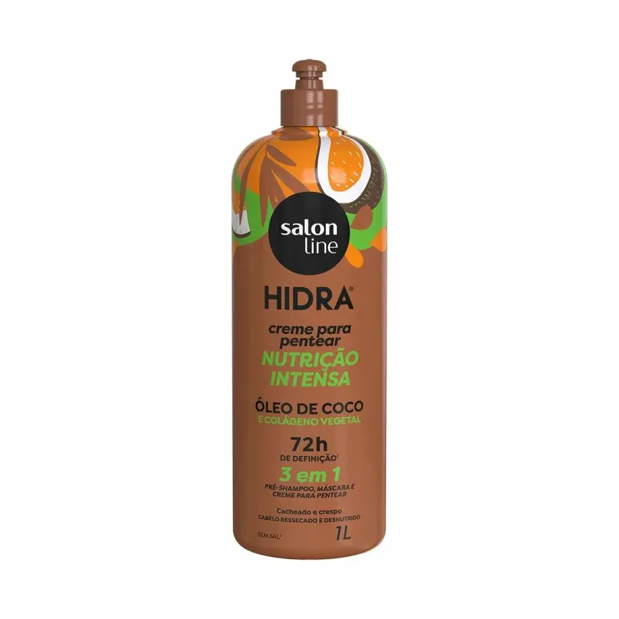 Creme para Pentear Salon Line Óleo de Coco e Colágeno Vegetal Hidra 1l