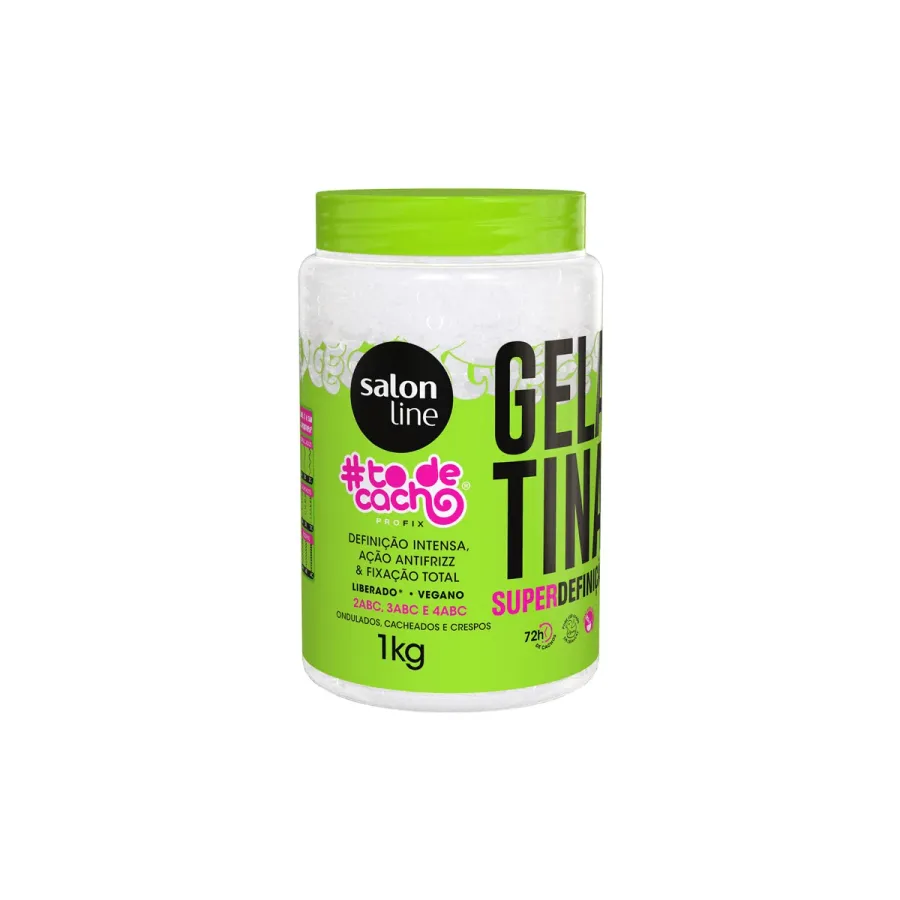 GELATINA SALON LINE 1KG FIXACO VERDE