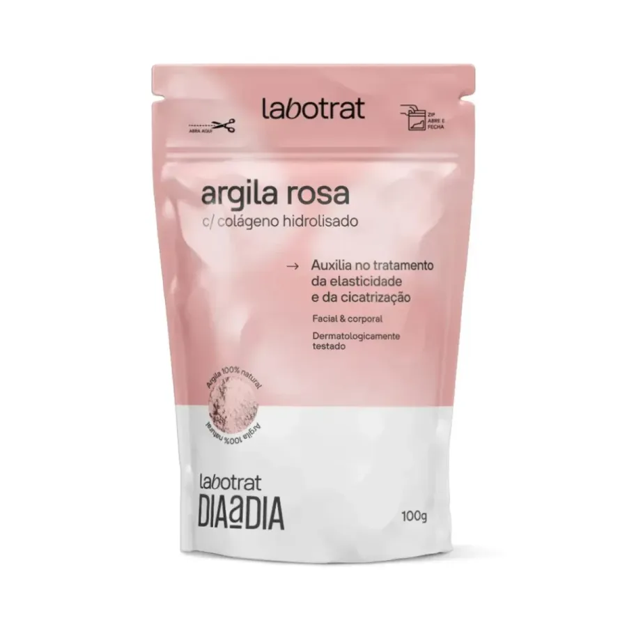 Argila Labotrat 100g Rosa Colageno Pouch