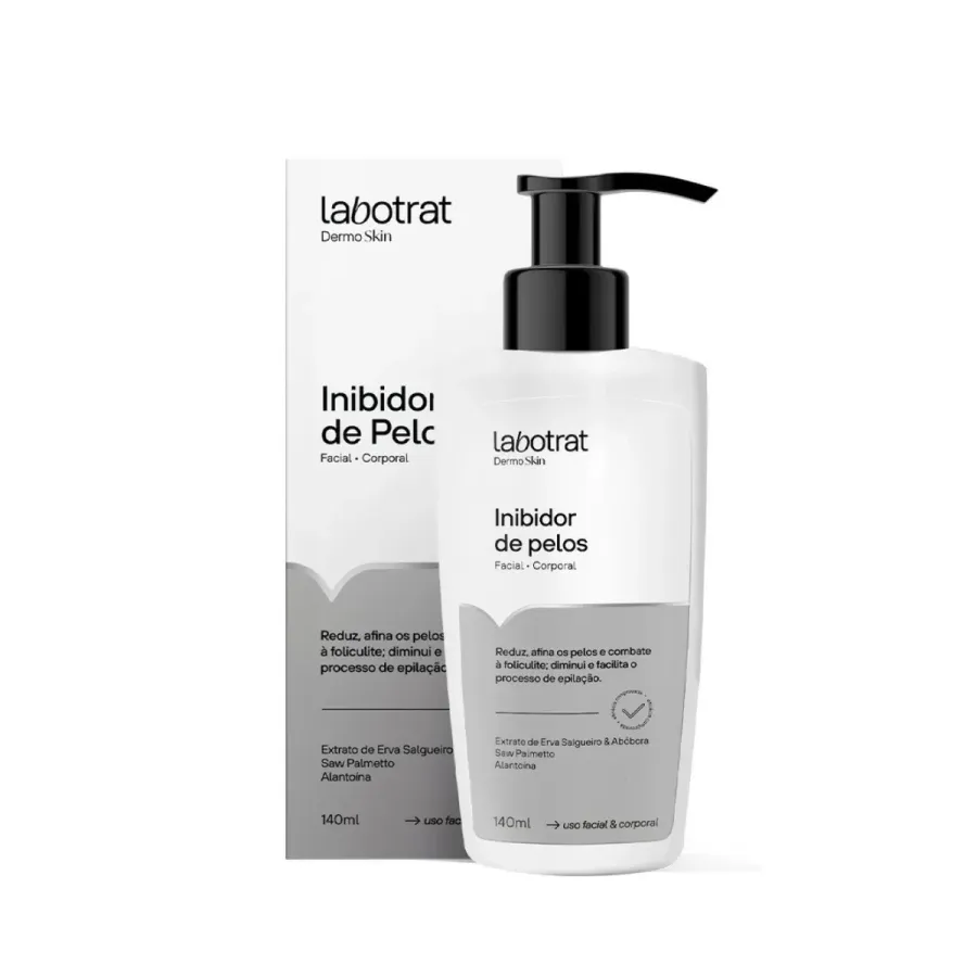Loção Inibidor de Pelos Labotrat Dermo Skin Corporal Facial 140ml