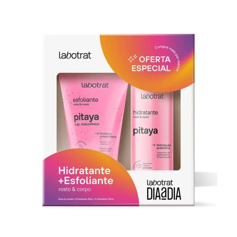 Kit Labotrat Pitaya Esfoliante Corporal 150g + Hidratante Corporal 190ml