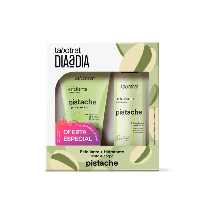 Kit Labotrat Dia a Dia Pistache Esfoliante Corporal 150g + Hidratante Corporal 190ml