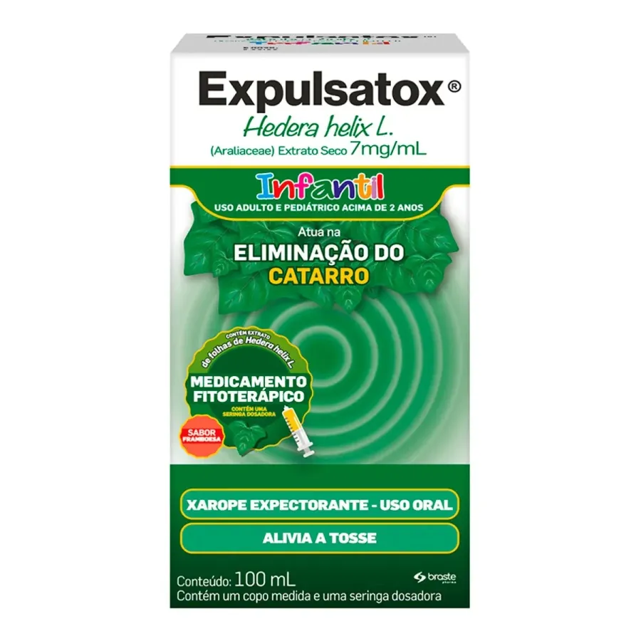 Xarope Expectorante Expulsatox Infantil Framboesa 100ml