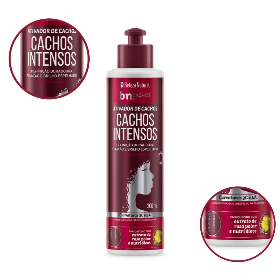 ATIVADOR DE CACHOS BELEZA NATURAL 300ML INTENSOS