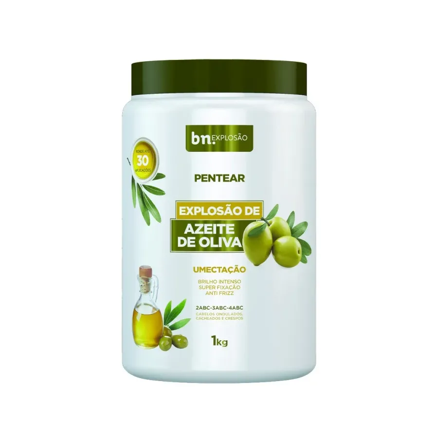 Creme de Pentear Explosão de Azeite de Oliva Beleza Natural 1kg