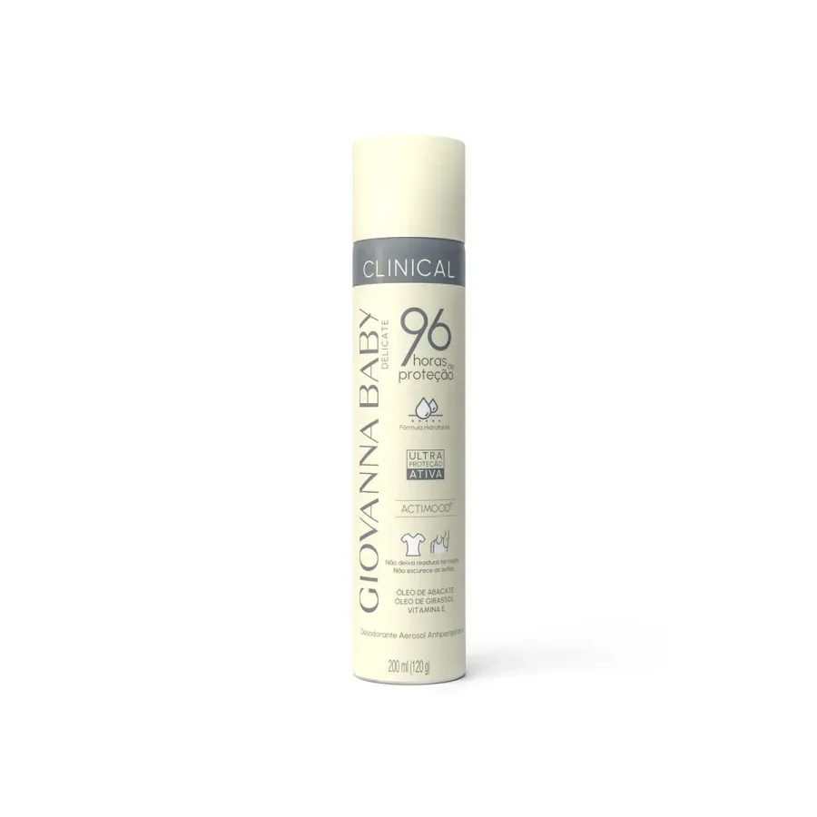 Desodorante Aerossol Giovanna Baby Clinical 96hr Delicate 200ml