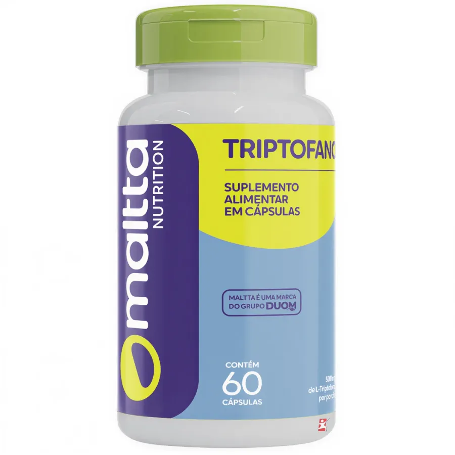 L Triptofano Concentrado 500mg na Porção Precursor 5htp - Maltta Nutrition