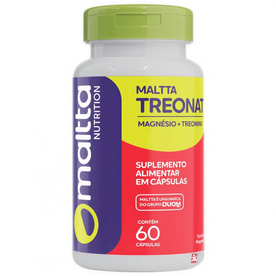 Maltta Treonat - Magnésio + Treonina Memória 60 Cápsulas - Maltta Nutrition