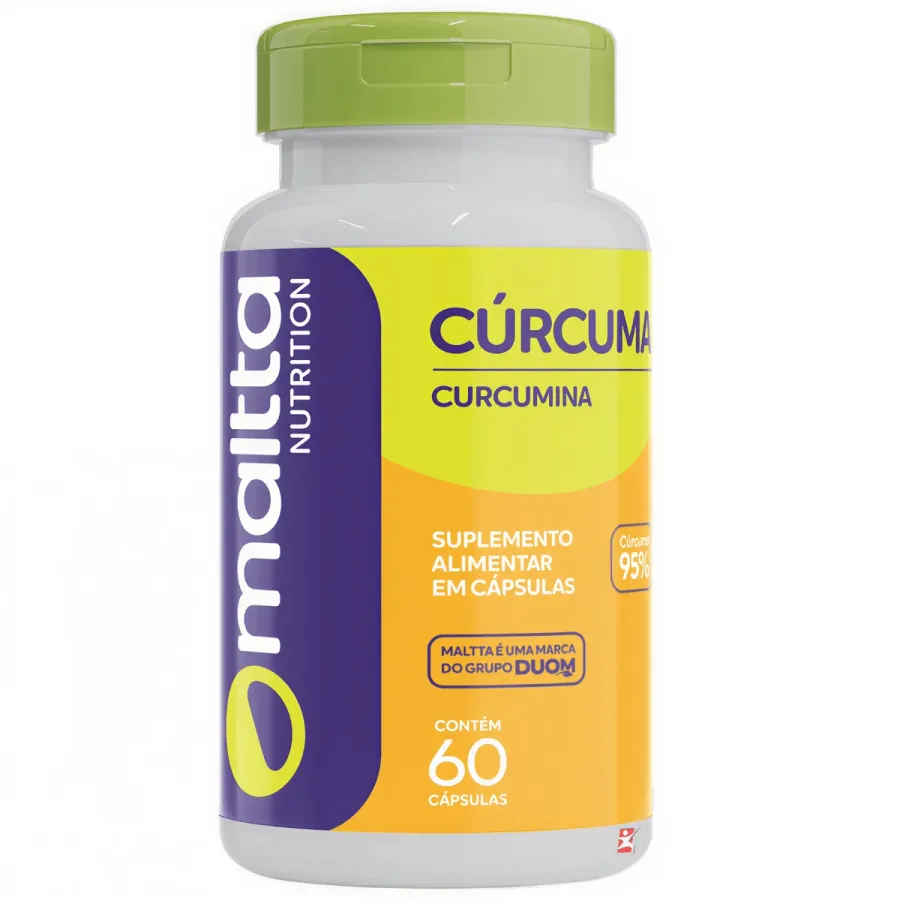 Cúrcuma Longa Curcumina Concentrada 80mg 60 Cápsulas - Maltta Nutrition