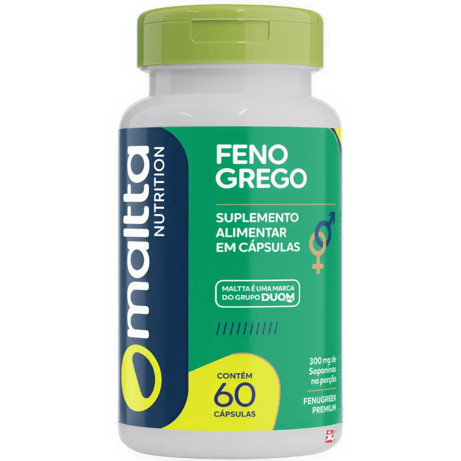 Feno Grego Fenugreek Premium 300mg de Saponinas na Porção - Maltta Nutrition