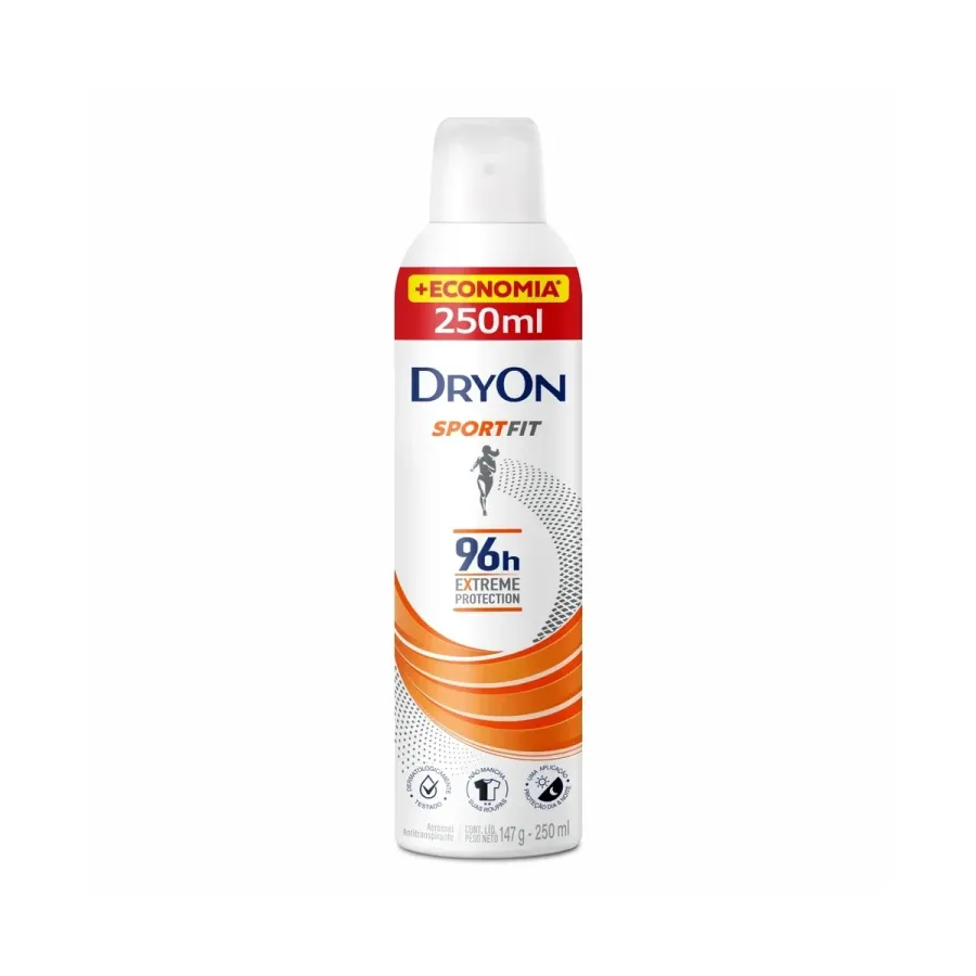 Desodorante Aerossol Dryon 96h Sportfit Proteção Extrema 250ml